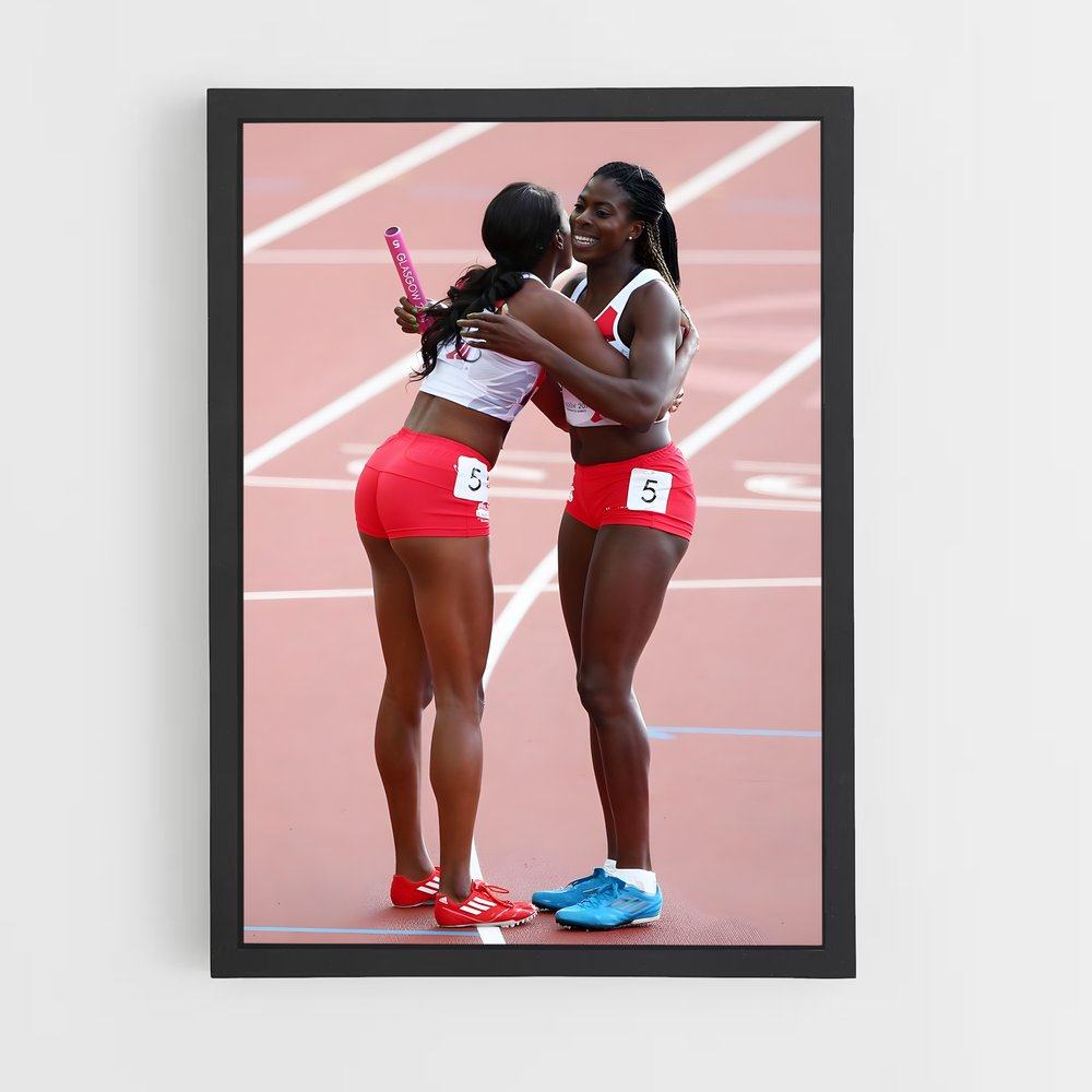 Poster L'Étreinte des Championnes – affiche Athlétisme (vue 2)